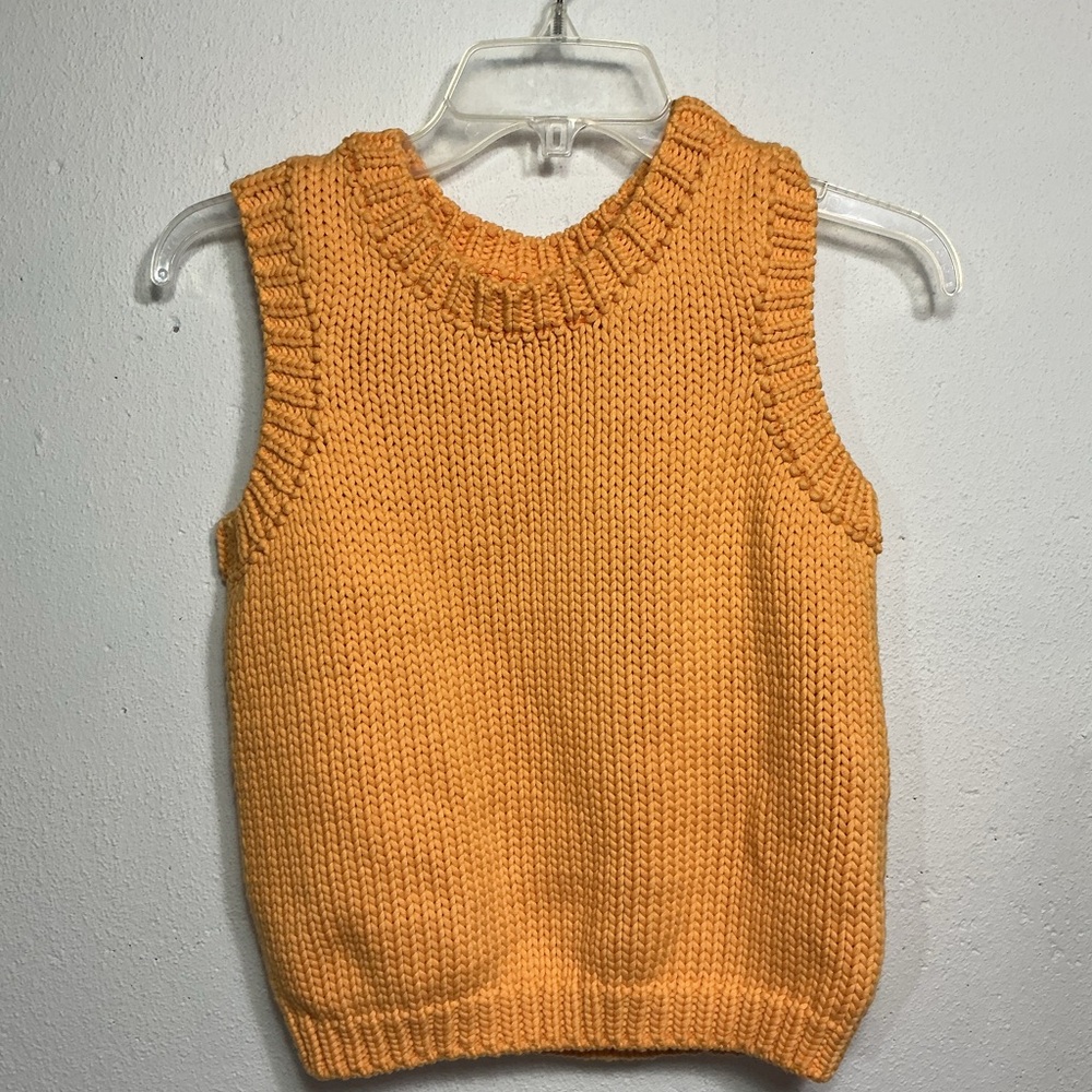 Nanushka Vibrant Orange Sleeveless Sweater